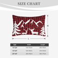 thumbnail image 6 of Bixox Christmas Buffalo Plaid Printed Pillow Protector,Super Soft Ideal for Home,Guests,Rentals - 14"x20", 6 of 8