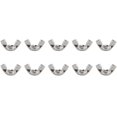 thumbnail image 1 of M6 Thread Dia Stainless Steel Wing nut Butterfly Wing Nuts 10 Pcs, 1 of 5
