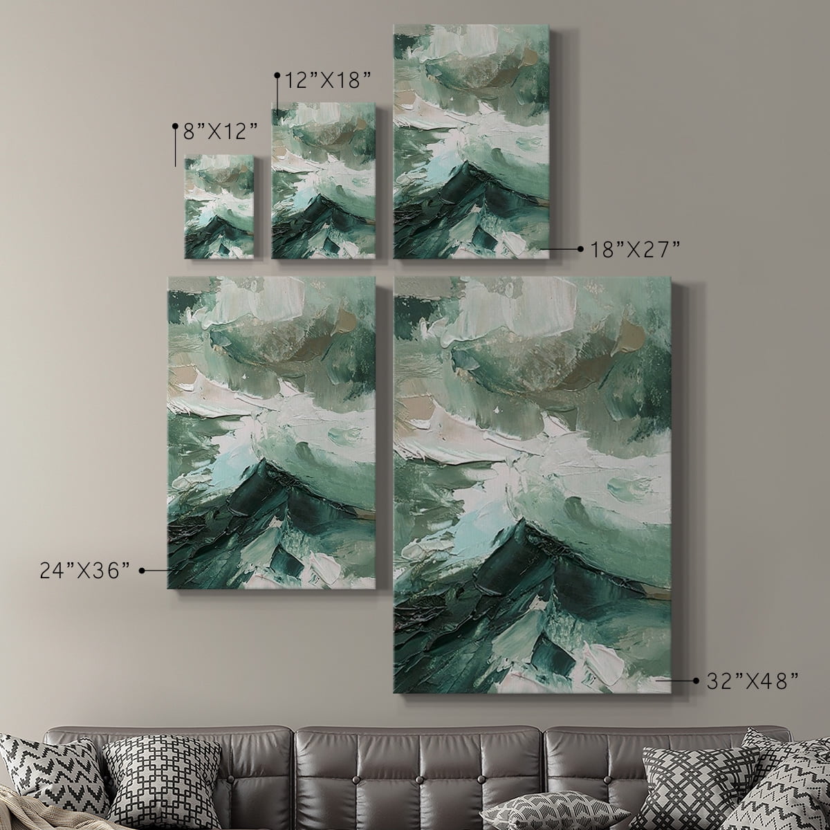Crashing II Premium Gallery Wrapped Canvas - Ready to Hang