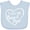 AE-Light Blue, variant on Inktastic I Love My Nana and Papa in White Chalk Heart Boys or Girls Baby Bib
