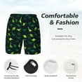 thumbnail image 3 of Balery Dinosaurs Bañador para hombre, shorts de playa de secado rápido con entrepierna y forro de compresión-Small, 3 of 6