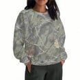 thumbnail image 2 of Makaor Women's Sweatshirt Tops Plus Size Crew Neck Tops Camouflage Long Sleeve Pullover Tees Oversized Casual Fall Winter Clothes, 2 of 7