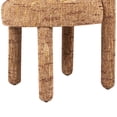 thumbnail image 6 of Miekor Furniture Penny Round Arched Upholstered Dining Side Chair, Set of 2, Golden Rust Orange Chenille 9265, 6 of 8