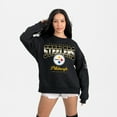 thumbnail image 4 of Women's Gameday Couture  Black Pittsburgh Steelers Powerhouse Play Premium Fleece Sweatshirt, 4 of 6