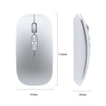 thumbnail image 2 of SHARE SUNSHINE 2.4G Wireless Mouse 3 DPI Silent Rechargeable Silver for Desktop Laptop, 2 of 6