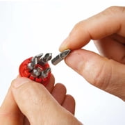 Wiha Tools 38048 Stubby Bit Slotted & Phillips, Square Holder Set