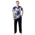 thumbnail image 4 of Intimo Men's 2 Piece Pajama Set Cotton/Poly Blend Jersey Knit Lounge Pants With Soft T-Shirt Top, 4 of 4