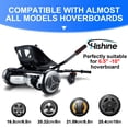 thumbnail image 6 of Hoverboard Go Kart, Hover Cart, Buggy Attachment for 6.5"/8"/10" Hover Boards, Hover Board Accessory to Transform Hover Boards into Go Karts, Black (Hoverboard not included), 6 of 8