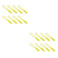 thumbnail image 2 of Sonducket Tirador de cremallera de 8 piezas, fijador de etiquetas de cuerda para ropa deportiva, bolsas de hebilla de repuesto multiusos, Amarillo 2Conjunto, 2 of 6