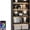 Black, variant on 5-Tier Tall Bookshelf with LED Lighting - 529lb Capacity, Anti-Tip Kit & Adjustable Feet, for Living Room/Home Office/Library