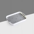 thumbnail image 1 of AMERTEER Drainage Tray Double Tea Tray Plastic Storage Tray Tea Table Fruit Tray For Home Living Room, 1 of 5