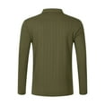 thumbnail image 4 of pstuiky camisas de manga larga para hombre, Camisa informal de verano para hombre, con cuello, botones y bolsillos, color liso Tops de hombre xl, 4 of 9