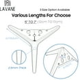 thumbnail image 2 of LAVANE 6 Inch / 15 cm Metal Furniture Legs, Set of 4 Modern Iron Diamond Triangle Furniture Feet DIY Replacement Black for Cabinet Cupboard Sofa Couch Chair Ottoman, 2 of 6