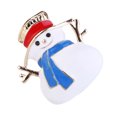 thumbnail image 4 of Gymnture christmas Christmas Snowman Rhinestone Brooch Jewelry for Xmas, 4 of 10