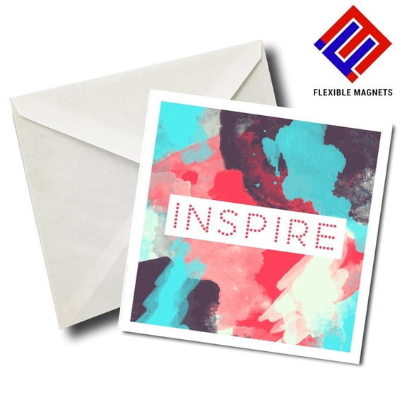 Inspire Inspirational Quote Magnet for refrigerator. Great Gift! By Flexible Magnets
