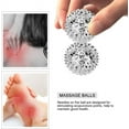 thumbnail image 2 of Spiky Massage Ball, Magnetic Massage Silver Ball 1 Pair, Hand Acupuncture Ball Massage for Adult and Kid, Hand Exercise Squeeze Balls for Pain Pressure and Stress Relief, 2 of 5