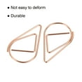 thumbnail image 4 of Uxcell Paper Clips Drop-Shaped with Box 1 Inch Rose Gold Tone for Organize Office Home, Pack of 100, 4 of 5