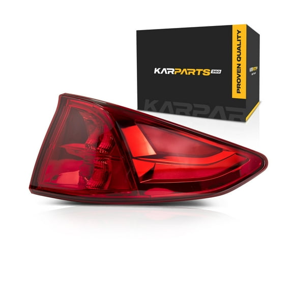 KarParts360 For Honda Odyssey 2018-2024 Tail Light Passenger Side, Outer | CAPA | With Bulbs | Elite/EX/EX-L/Touring Model | Replacement For HO2805115, HO2805115C | 33500-THR-A01