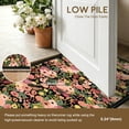 thumbnail image 6 of 2'x8' Floral Runner Rug,Non Slip Washable Boho Hallway Runner Rug with Rubber Backing,Soft Faux Wool Kitchen Runner,Low-Pile Carpet for Bedroom, Entrance, 6 of 7