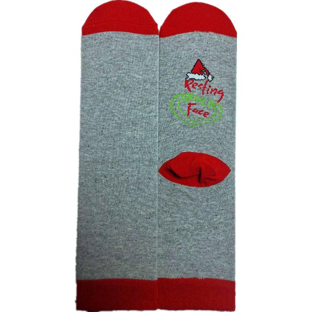 Calcetines navideños con texto divertido, no molestar, carta de descanso, medias navideñas