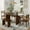 1: Brown, variant on Harper & Bright Designs Solid Wood Dining Table Set with Bench for 5, 6 Pieces Upholstered Rectangular Dining Room Table Set with Bench and 4 Chairs & Bench, Natural