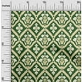 thumbnail image 2 of oneOone Cotton Silk Forest Green Fabric Asian Ikat Fabric For Sewing Printed Craft Fabric By The Yard 42 Inch Wide, 2 of 4