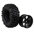 thumbnail image 2 of BQLZR Plastic 6-spoke Wheel Rim 96mm Rubber Tyre for RC 1:10 Rock Car Set of 4, 2 of 5