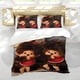 thumbnail image 5 of Monchhichi Conjunto de sábanas temático, trío de piezas, cómodo y amigable con la piel, diseño único, regalo de decoración para el hogar para familiares, amigos y fans,135X200cm, 5 of 6