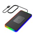 thumbnail image 1 of 1 Pcs 15W Fast Charging Car Wireless Charger With Anti-Slip Pad & LED Light Car Electronics Accessories, 1 of 8