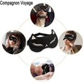 thumbnail image 2 of Antifaz para dormir negro sin bolsa de hielo, antifaz para ojos de gato, antifaz de seda analógica, antifaz opaco, antifaz de viaje para dormir con correa ajustable, para mujeres y hombres Rojo Verde, 2 of 5