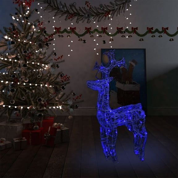 vidaXL Reindeer Christmas Decoration LEDs Pre-Lit Christmas Lighting Acrylic