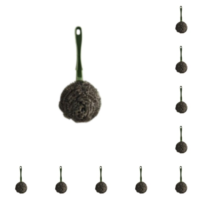 Cepillo de limpieza de alambre de acero Advancent 10piezas Verde
