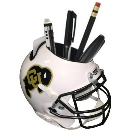 - Colorado Buffaloes (White) NCAA Football Schutt Mini Helmet Desk Caddy