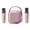 Pink, variant on Riwcyla Karaoke Machine with Wireless Microphone Portable for Adults & Kids BT Karaoke Speaker RGB Lights Speaker Expandable 64G TF Card Type,C Headphone Auxin for Party Meeting