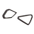 thumbnail image 2 of Pegatinas embellecedoras de cubierta de salida de aire para tablero de instrumentos de fibra de carbono suave para coche, color negro, 2 of 5