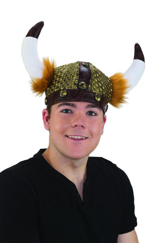 Lightweight Polyester Unisex Adult Viking Hat w/ Felt Horns - Walmart.com