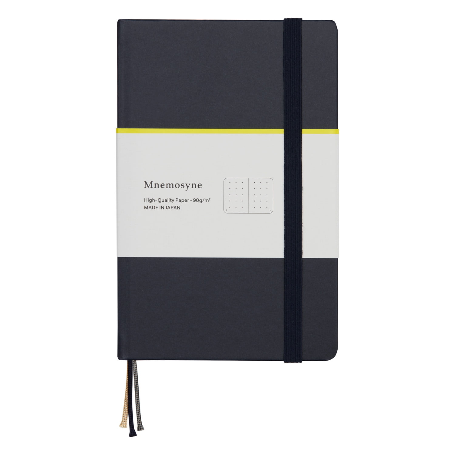 Maruman A6 Notebook Mnemosyne Journal Navy 5mm Dot grid