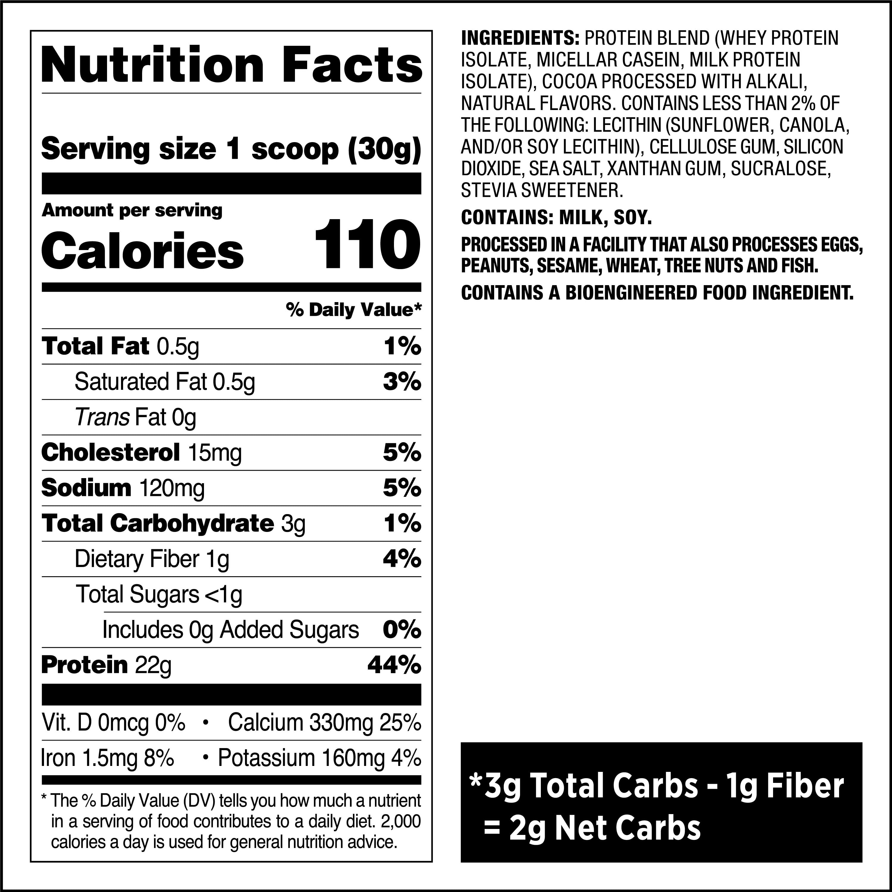 Quest Protein Powder, Chocolate Milkshake, 22g Protein, 1.6 lb., 25.6 oz