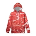 thumbnail image 5 of Sudadera con capucha con estampado 3D de carne roja para hombres y mujeres, moda Harajuku, ropa de calle, ropa informal con personalidad, 5 of 5