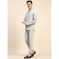thumbnail image 5 of SKAVIJ Men's 2 Pieces Handloom Cotton Shirt Pant set Casual Long Sleeve Short Length Wooden Button Henley Summer Yoga Outfits (Small,Grey), 5 of 6