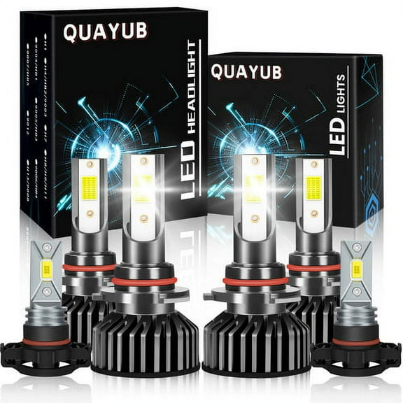 9005 9006 5202 Combo 6x 6000K LED faros Hi-Lo   luz antiniebla