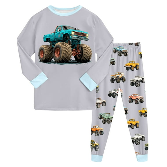 Toddler Baby Boy Fall Winter Clothes 2T 3T 4T 5T Outfits Long Sleeve Knitted Cotton Tops Pants Clothes Set for 0 6 12 18 24 M 1t 2t 3t 4t 5t 6t Pajamas & Dailywear Set