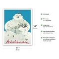 thumbnail image 2 of Adelboden Switzerland - Snowman Ski Mountain - Vintage Travel Poster by Herbert Leupin c.1947 - Fine Art Matte Paper Print (Unframed) 11x14in, 2 of 4