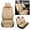 Beige, variant on Leadwolf Front Pair Car Seat Covers Leather for Lancia for Thema 2011-2014 2 Seats Airbag Compatible Waterproof Premium Leather Front and Back Seat Protectors 2PCs Pink