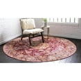 thumbnail image 5 of Unique Loom Austin Collection Area Rug - Fortissimo (8' Round Red/Blue), 5 of 6