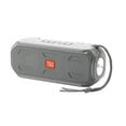 thumbnail image 1 of Speaker Bluetooth V5.0 Outdoor Camping Soundbar Portable Wireless Flashlight Loudspeaker  Gray, 1 of 10