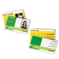 Fellowes Mfg. Co.  Laminated Business Pouches- Glossy- 2-.25in.x3-.75in.- 7mil- 100-PK