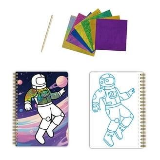 Make It Real: Stempel om 3 personages te onthullen - konijn, kikker, panda - doe-het-zelf poster met 3 stippen, 11 x 16,5, knutselset, kunstwerkactiviteit, meisjes en kinderen vanaf 6 jaar