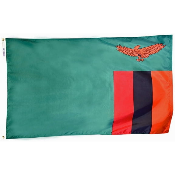 Zambia - 4'X6' Nylon Flag