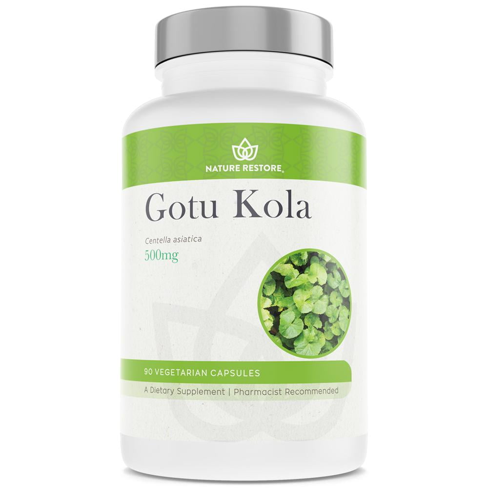 Nature Restore Gotu Kola Extract Supplement, 10 Percent Triterpenes, 90 ...